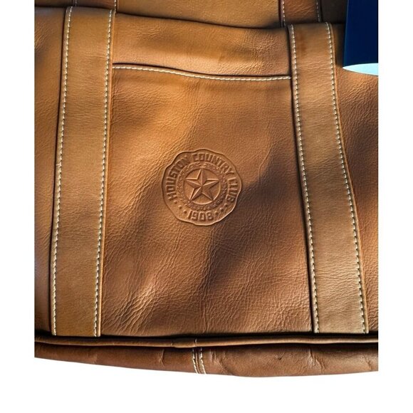 Links & Kings Mayfair Briefcase Handcrafted Tan Leather NWT - Picture 3 of 14